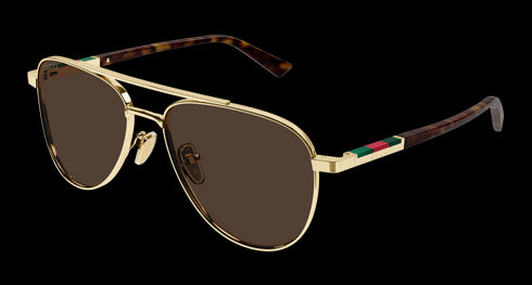 GUCCI 56 Sunglass Man Metal Accessories